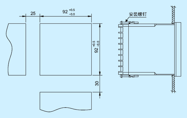 AL830 安装尺寸图