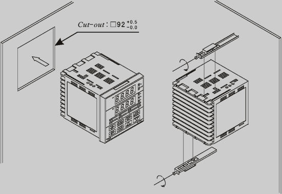 TC950 mounting dimensions